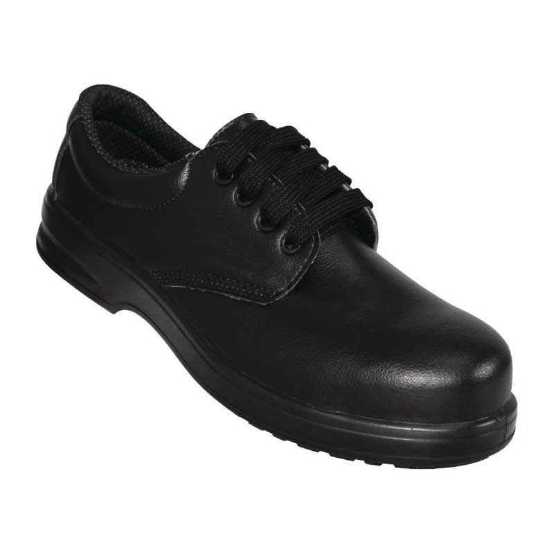 Black Lace-Up Safety Shoes - Size 39 - Lites Safety Footwear - Fourniresto Black Lace-Up Safety Shoes - Size 39 - Lites Safety Footwear - Fourniresto