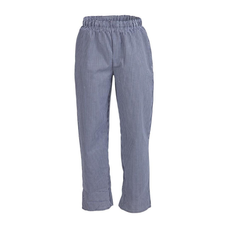 Küchenhose Mixte Vegas mit kleinen blau-weißen Karos - Größe XXL - Whites Chefs Clothing - Fourniresto Küchenhose Mixte Vegas mit kleinen blau-weißen Karos - Größe XXL - Whites Chefs Clothing - Fourniresto