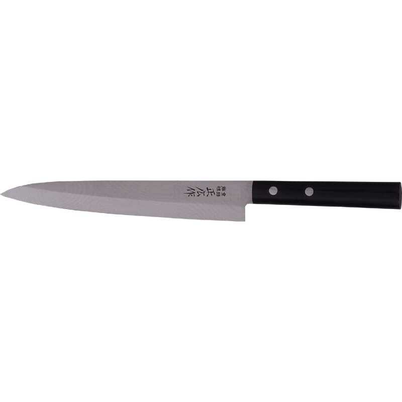 Couteau à sushis Yanagiba gaucher lame 20 cm qualité japonaise Couteau à sushis Yanagiba gaucher lame 20 cm qualité japonaise