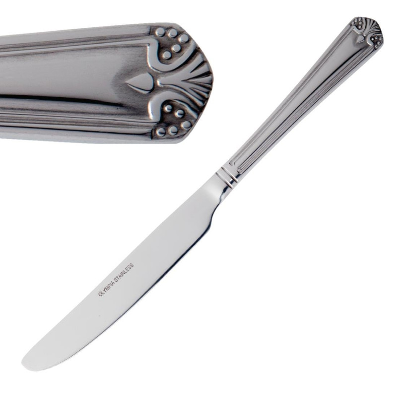 Tischmesser Jesmond aus Edelstahl - 12er-Pack - Olympia - Fourniresto Tischmesser Jesmond aus Edelstahl - 12er-Pack - Olympia - Fourniresto