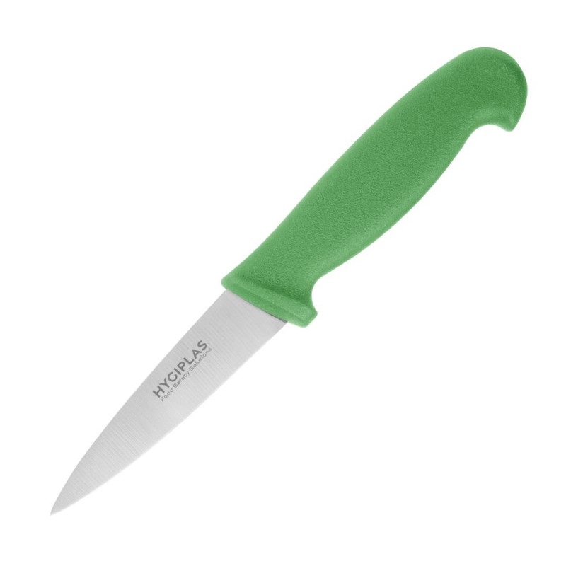 Couteau D'Office Vert Lame 9 Cm - Hygiplas - Fourniresto Couteau D'Office Vert Lame 9 Cm - Hygiplas - Fourniresto