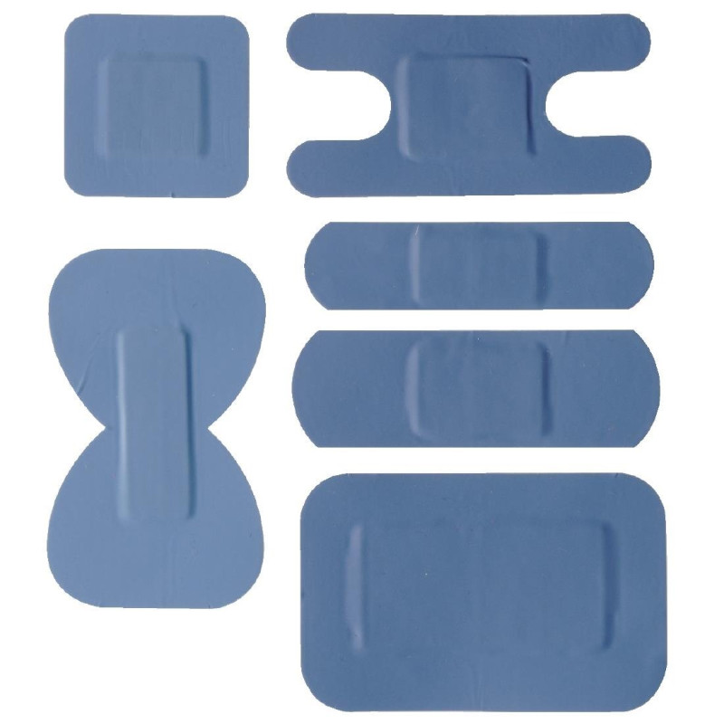 Assorted Blue Bandages - Pack of 100 - FourniResto - Fourniresto Assorted Blue Bandages - Pack of 100 - FourniResto - Fourniresto