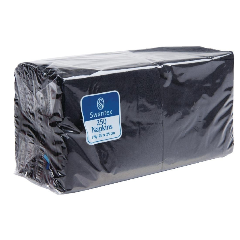 Serviettes Cocktail Noires 2 Plis 250 X 250 Mm - Lot De 2000 - FourniResto - Fourniresto Serviettes Cocktail Noires 2 Plis 250 X 250 Mm - Lot De 2000 - FourniResto - Fourniresto