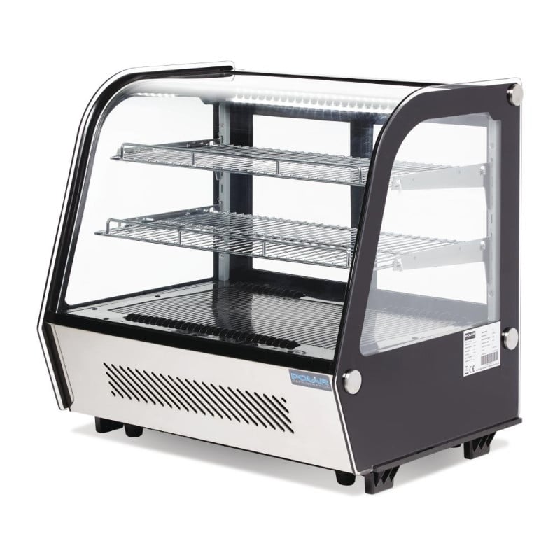 Black Countertop Refrigerated Display - 120 L - Polar Black Countertop Refrigerated Display - 120 L - Polar