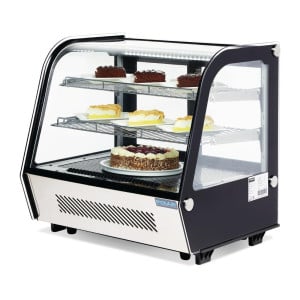 Black Countertop Refrigerated Display - 120 L - Polar