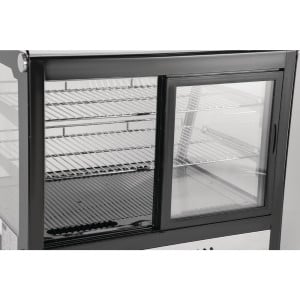 Black Countertop Refrigerated Display - 120 L - Polar