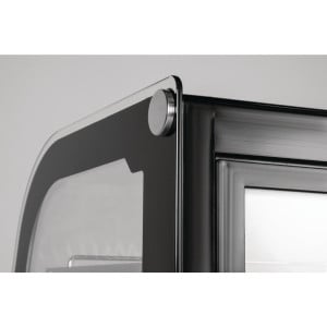 Black Countertop Refrigerated Display - 120 L - Polar