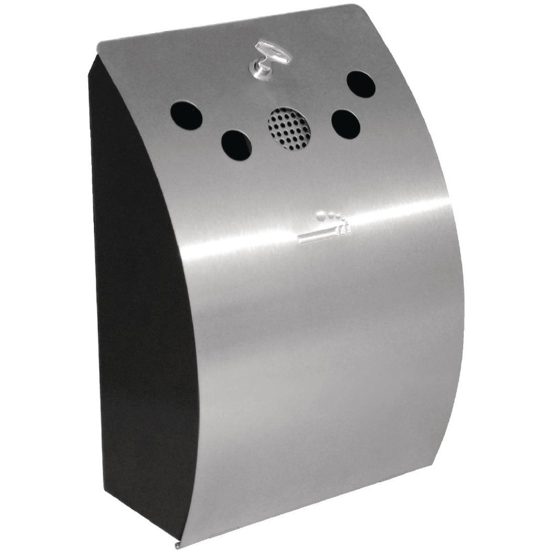 Wand-Aschenbecher aus Edelstahl 245 x 142 mm - Bolero - Fourniresto Wand-Aschenbecher aus Edelstahl 245 x 142 mm - Bolero - Fourniresto