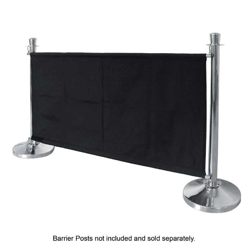 Barrière En Toile Noire Avec Fixations - Bolero - Fourniresto Barrière En Toile Noire Avec Fixations - Bolero - Fourniresto