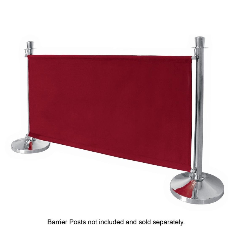 Red Canvas Barrier with Bars and Fixings - Bolero - Fourniresto Red Canvas Barrier with Bars and Fixings - Bolero - Fourniresto