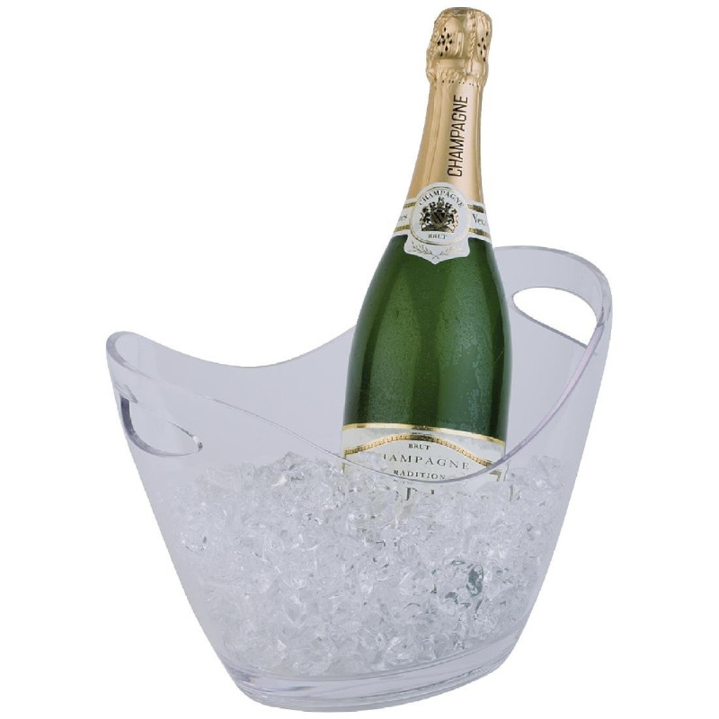 Seau À Vin Ou Champagne Transparent Avec Poignées 2 Bouteilles - APS - Fourniresto Seau À Vin Ou Champagne Transparent Avec Poignées 2 Bouteilles - APS - Fourniresto