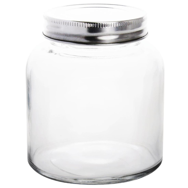 Bocal à Conserve en Verre avec Couvercle à Visser 330 ml - Lot de 6 - Vogue - Fourniresto Bocal à Conserve en Verre avec Couvercle à Visser 330 ml - Lot de 6 - Vogue - Fourniresto