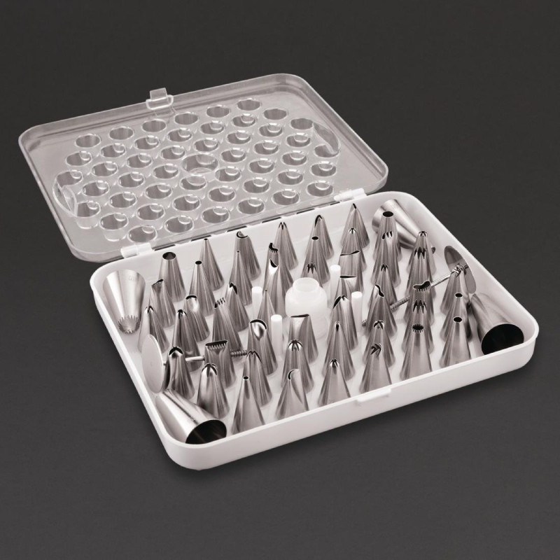 Garnierspritzen aus Edelstahl - 52er-Pack - Vogue - Fourniresto Garnierspritzen aus Edelstahl - 52er-Pack - Vogue - Fourniresto