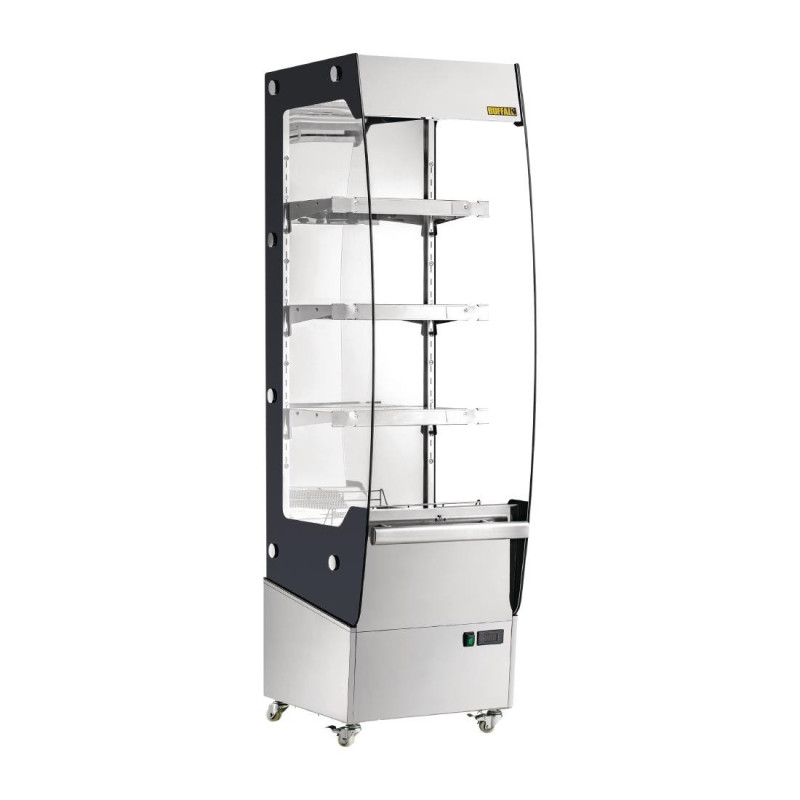 Heated Slim 220L Self-Service Display Case - Buffalo - Fourniresto Heated Slim 220L Self-Service Display Case - Buffalo - Fourniresto