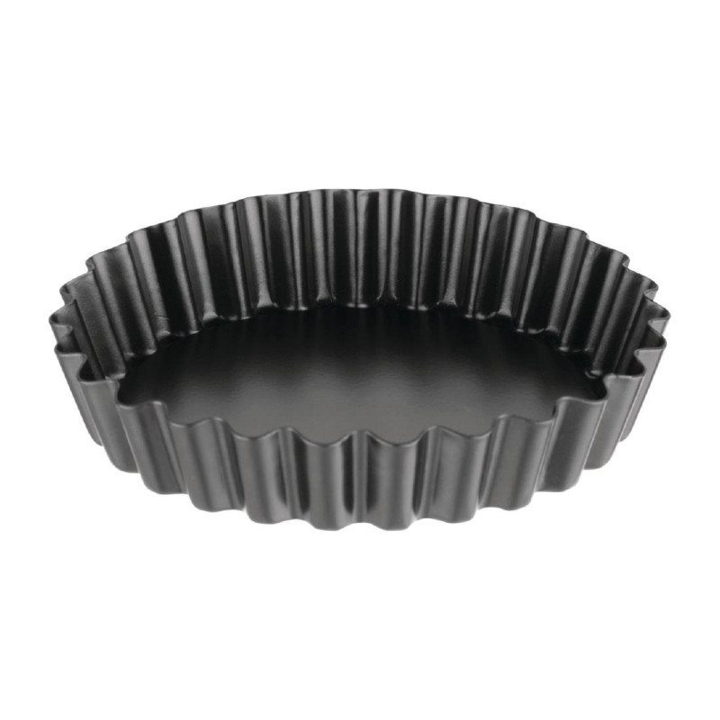 Moule à Tartelette Cannelé Antiadhésif avec Fond Amovible 10 cm - Lot de 3 - Vogue - Fourniresto Moule à Tartelette Cannelé Antiadhésif avec Fond Amovible 10 cm - Lot de 3 - Vogue - Fourniresto