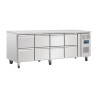 Tischkühlschrank GN 1/1 Umluft 8 Schubladen Serie U - 616 L - Polar