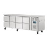 Tischkühlschrank GN 1/1 Umluft 8 Schubladen Serie U - 616 L - Polar