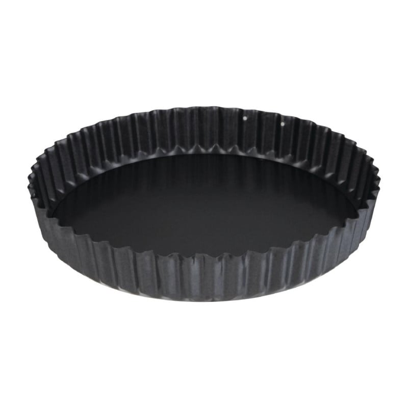 Moule à Tarte Antiadhésif avec Fond Mobile Ø 250mm - Vogue - Fourniresto Moule à Tarte Antiadhésif avec Fond Mobile Ø 250mm - Vogue - Fourniresto