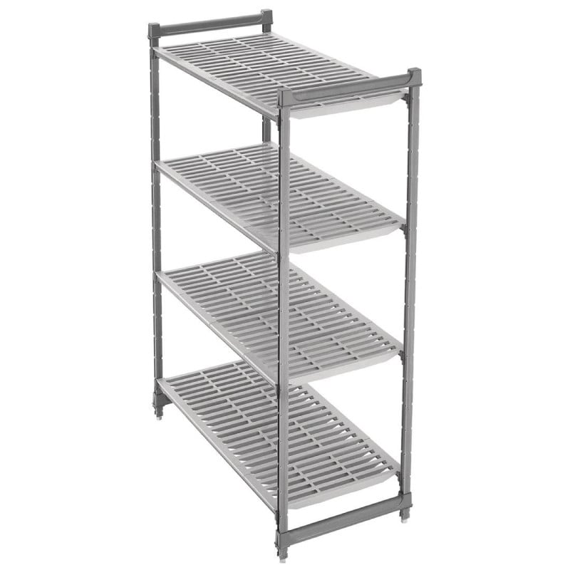 4 Open Grid Shelves Unit 540 x 1220 x 1830mm - Cambro - Fourniresto 4 Open Grid Shelves Unit 540 x 1220 x 1830mm - Cambro - Fourniresto