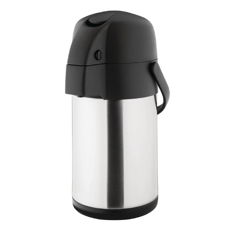 Pichet À Levier Double Paroi en Inox 2,5L - Olympia Pichet À Levier Double Paroi en Inox 2,5L - Olympia