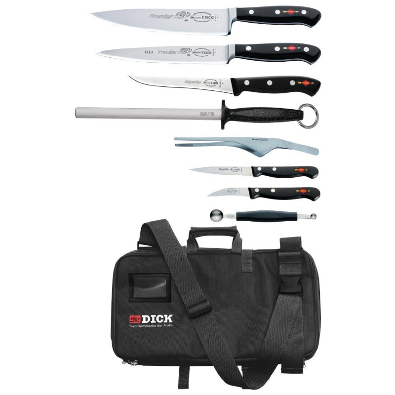 Set aus 8 Messern mit Etui - Dick Set aus 8 Messern mit Etui - Dick