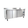 Table Réfrigérée avec Dosseret 3 Portes - 417 L - Polar