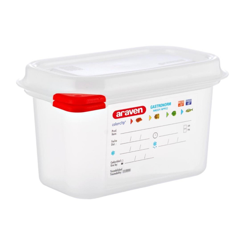 Boîte Alimentaire Gn1/9 1L - Lot De 4 - Araven - Fourniresto Boîte Alimentaire Gn1/9 1L - Lot De 4 - Araven - Fourniresto