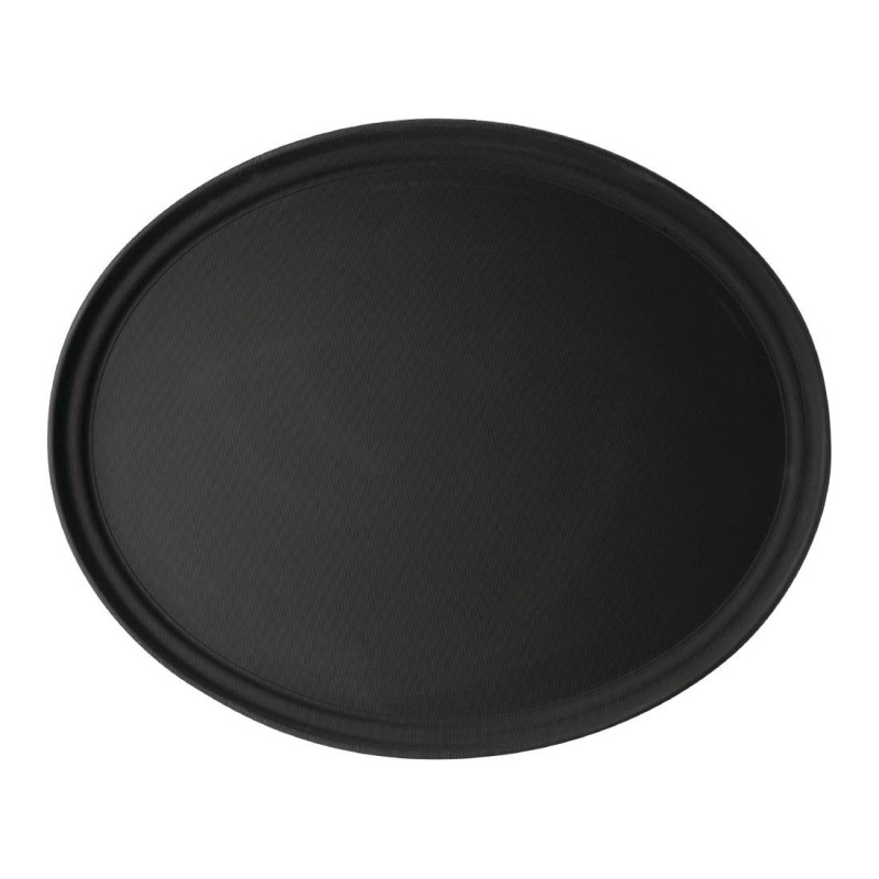 Servierplatte Oval aus rutschfestem Fiberglas Camtread Schwarz - Cambro - Fourniresto Servierplatte Oval aus rutschfestem Fiberglas Camtread Schwarz - Cambro - Fourniresto