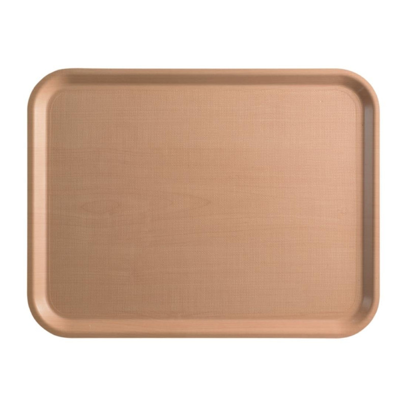 Rectangular Mykonos Birch Laminate Service Tray 430mm - Cambro - Fourniresto Rectangular Mykonos Birch Laminate Service Tray 430mm - Cambro - Fourniresto