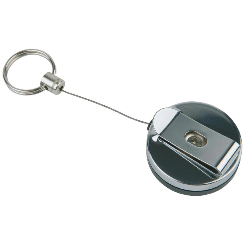 Retractable Stainless Steel Keychain - Set of 2 - APS Retractable Stainless Steel Keychain - Set of 2 - APS