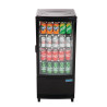 Vitrine Réfrigérée Noire Avec Portes Incurvées 86 L - Polar