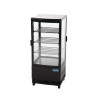 Vitrine Réfrigérée Noire Avec Portes Incurvées 86 L - Polar