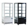 Vitrine Réfrigérée Noire Avec Portes Incurvées 86 L - Polar