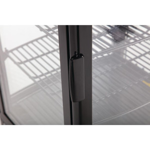 Vitrine Réfrigérée Noire Avec Portes Incurvées 86 L - Polar