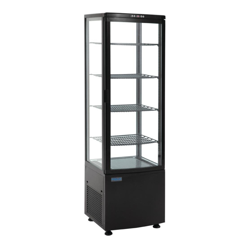 Vitrine Réfrigérée avec Portes Incurvées - Noire 235 L - Polar - Fourniresto Vitrine Réfrigérée avec Portes Incurvées - Noire 235 L - Polar - Fourniresto