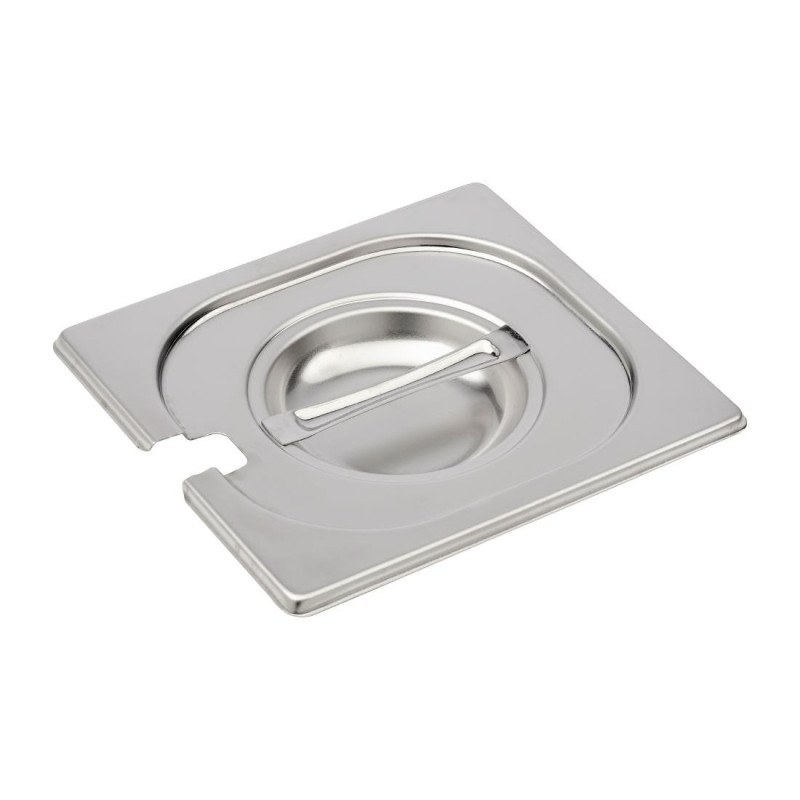 Edelstahldeckel mit Einkerbung GN 1/6 - Gastro M - Fourniresto Edelstahldeckel mit Einkerbung GN 1/6 - Gastro M - Fourniresto