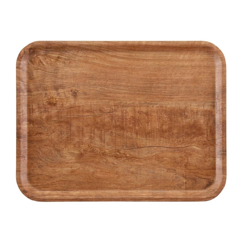 Laminate Surface Grained Tray Madeira Olive Brown 430 mm - Cambro - Fourniresto Laminate Surface Grained Tray Madeira Olive Brown 430 mm - Cambro - Fourniresto