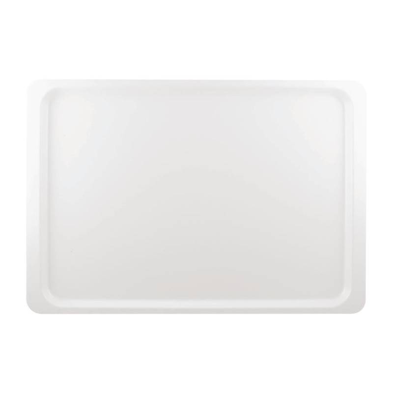 Servierplatte aus Polyester Euronorm 530 x 370mm Weiß - Roltex - Fourniresto Servierplatte aus Polyester Euronorm 530 x 370mm Weiß - Roltex - Fourniresto