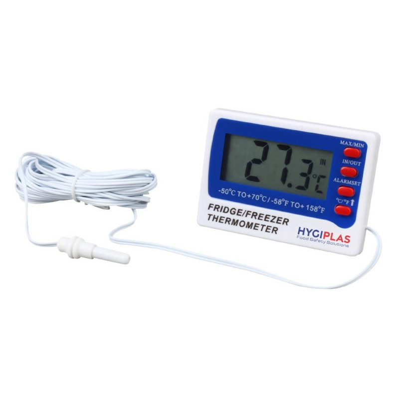 Thermomètre Numérique pour Congélateur et Réfrigérateur - Hygiplas - Fourniresto Thermomètre Numérique pour Congélateur et Réfrigérateur - Hygiplas - Fourniresto