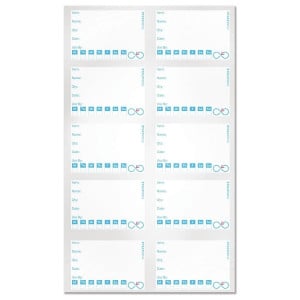 Reusable Traceability Labels - Pack of 50 - FourniResto
