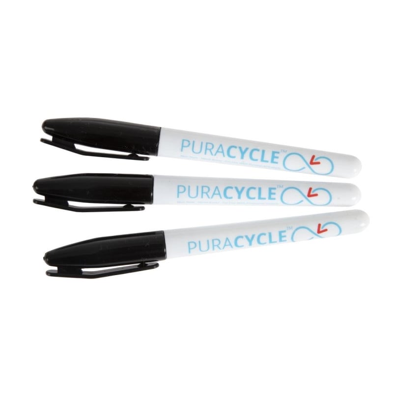 Permanent Black Food Markers - Set of 3 - FourniResto Permanent Black Food Markers - Set of 3 - FourniResto