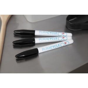 Permanente Schwarze Lebensmittelmarker - Set von 3 - FourniResto