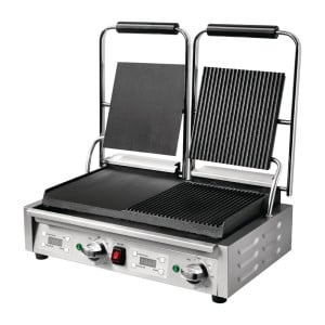 Doppelseitiger Kontaktgrill, links glatt und rechts gerillt - Buffalo