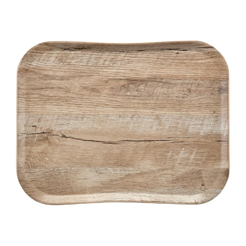Plateau polyester Century aspect naturel bois chêne clair - 330 x 430mm - Cambro - Fourniresto Plateau polyester Century aspect naturel bois chêne clair - 330 x 430mm - Cambro - Fourniresto