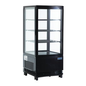 Schwarze Kühlvitrine Serie C - 68 L - Polar