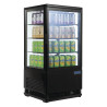 Schwarze Kühlvitrine Serie C - 68 L - Polar