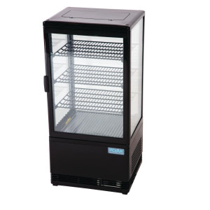Schwarze Kühlvitrine Serie C - 68 L - Polar