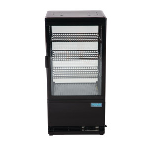 Schwarze Kühlvitrine Serie C - 68 L - Polar