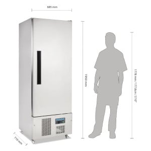 Positive Kühlschrank 1 Tür Slimline Serie G - 440L- Polar