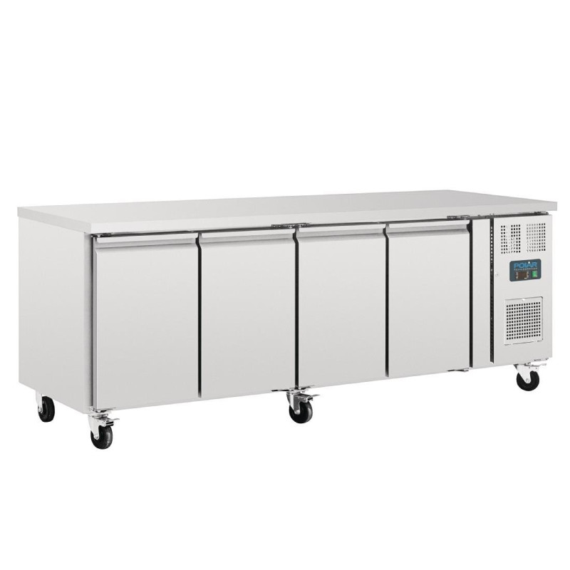 Refrigerated Table Positive 4 Doors - 553 L - Polar - Fourniresto Refrigerated Table Positive 4 Doors - 553 L - Polar - Fourniresto
